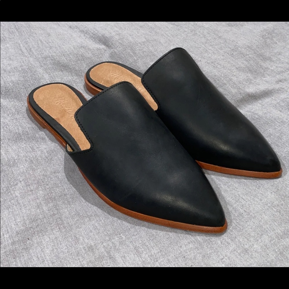 Madewell flates "Gemma Mule " in leather